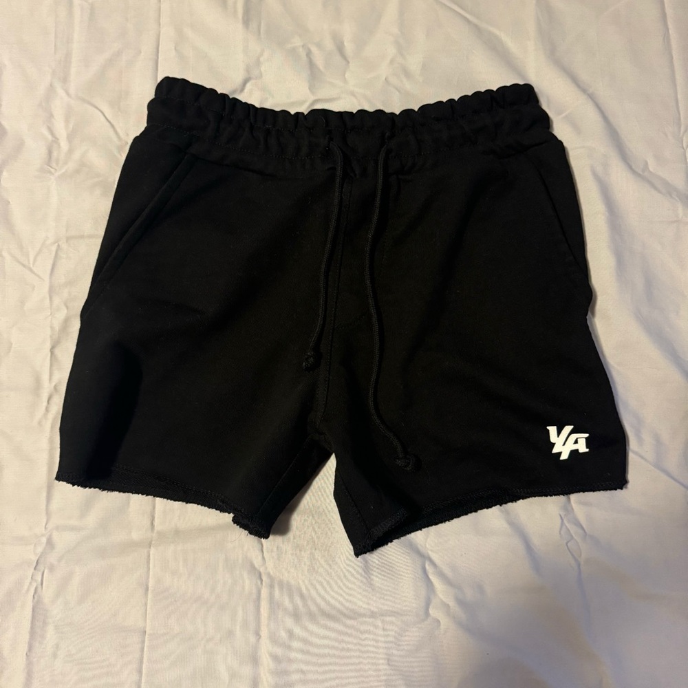 YOUNGLA 102 BODYBUILDING FRENCH TERRY SHORTS (black / small)
